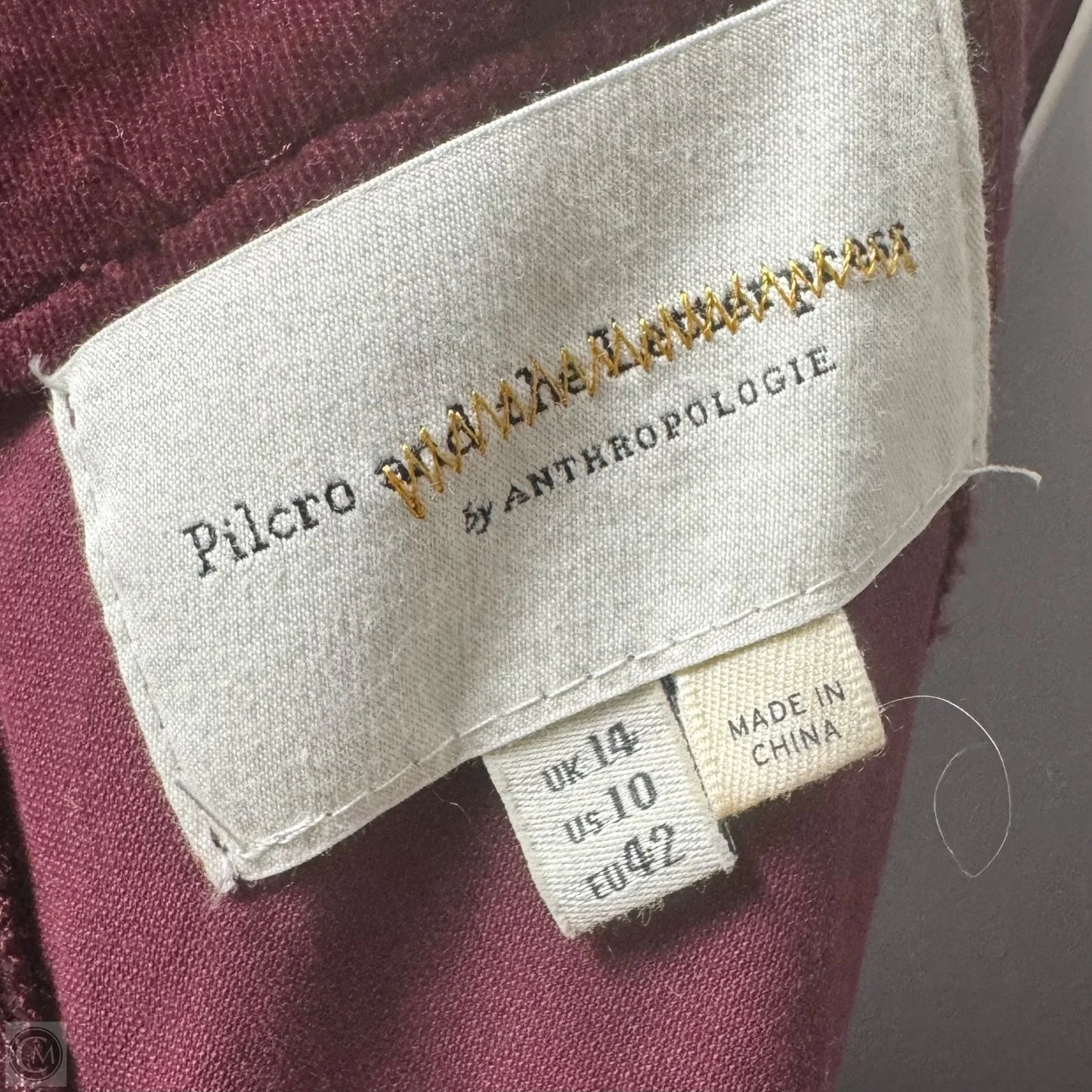 Overalls By Pilcro In Maroon, Size: 10