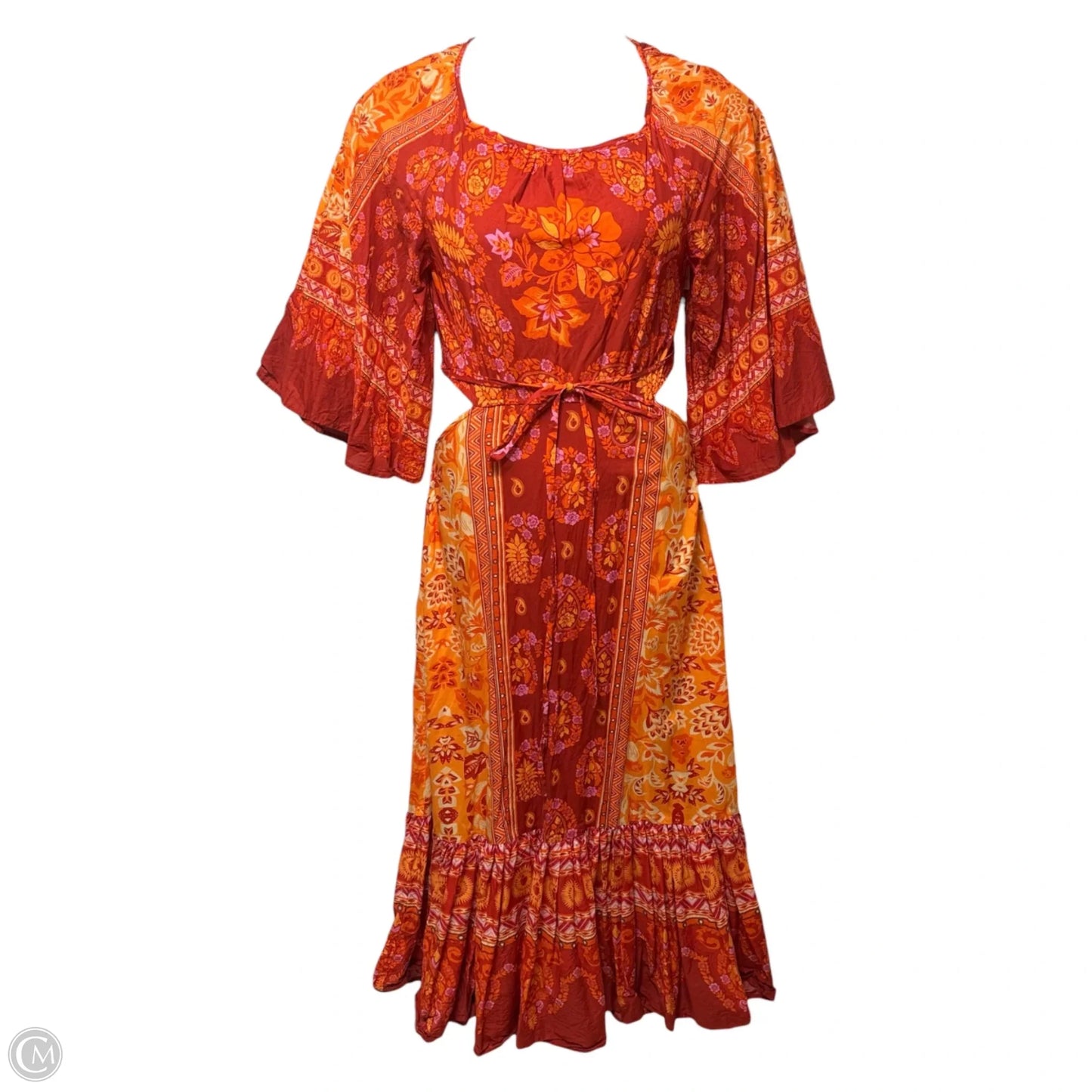 Combuco Cutout Maxi Dress By Farm Rio In Floral Print, Size: M