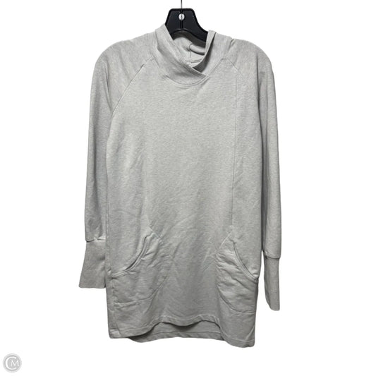 Athletic Top Long Sleeve Collar By Lole In Grey, Size: S