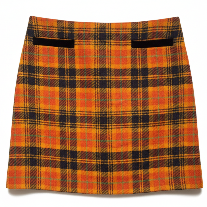 Mini Skirt By Hobbs In Plaid Pattern, Size: 8