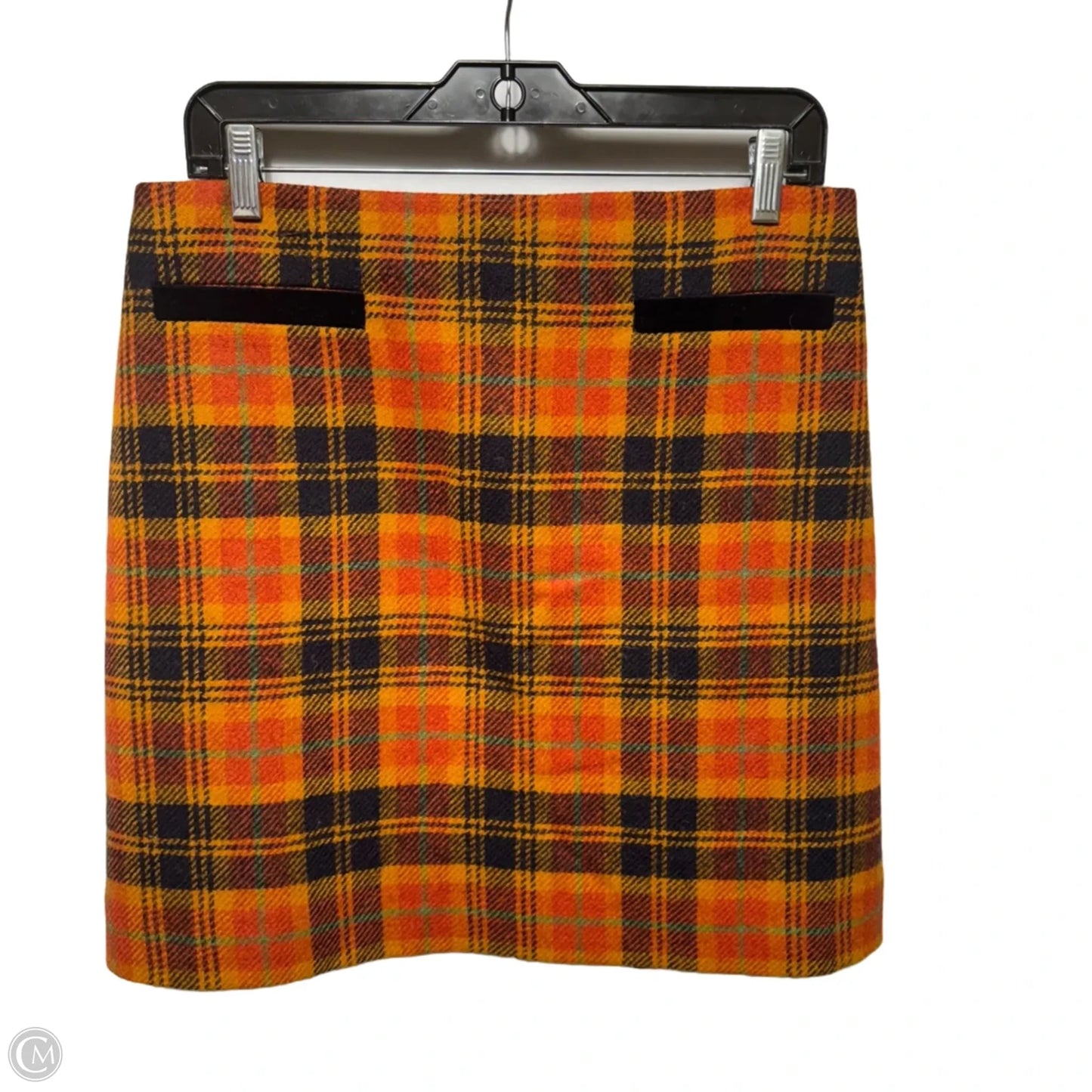 Mini Skirt By Hobbs In Plaid Pattern, Size: 8