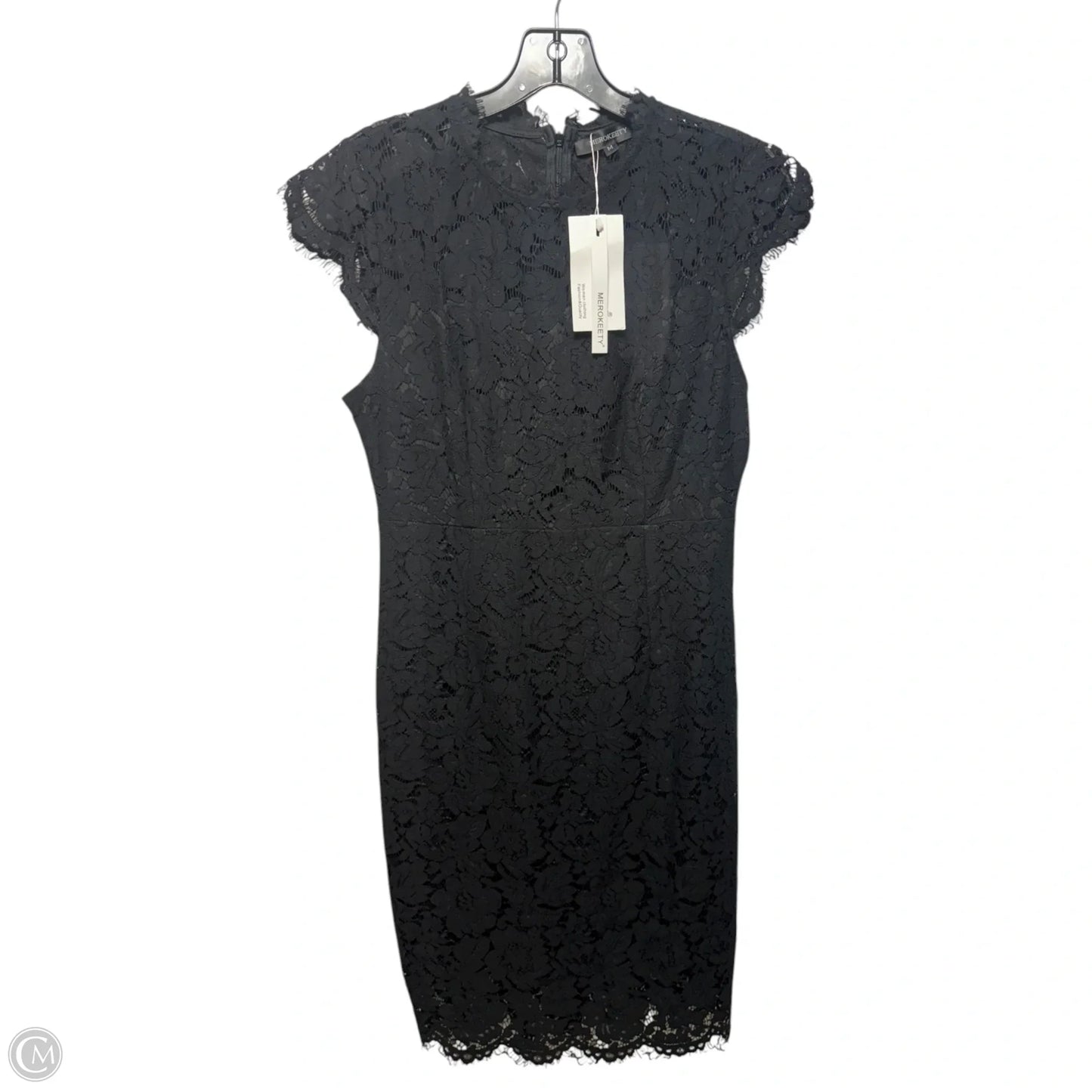 Lace Dress Party Midi By Merokeety In Black, Size: M