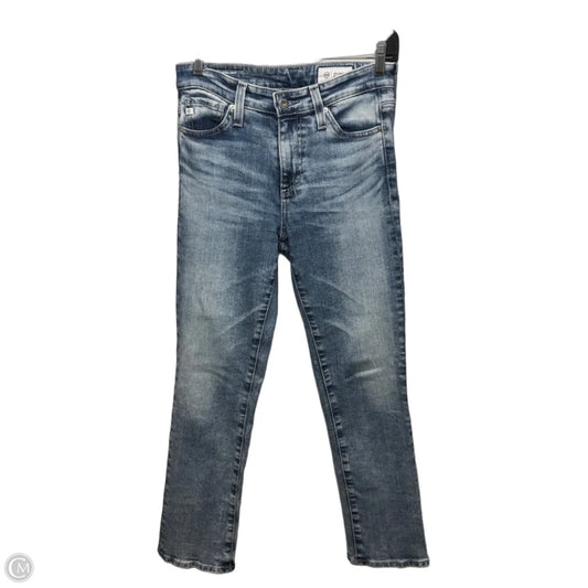 Mari High Rise Slim Straight Jeans By Adriano Goldschmied In Blue Denim, Size: 2/26