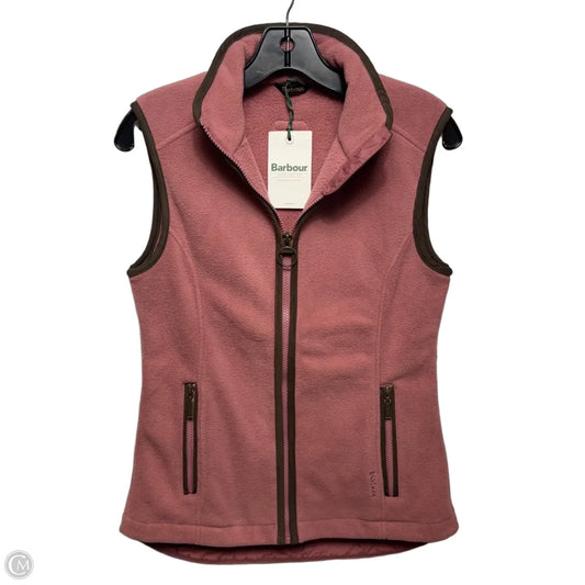 Country Colton Fleece Gilet Vest By Barbour In Pink, Size: 4