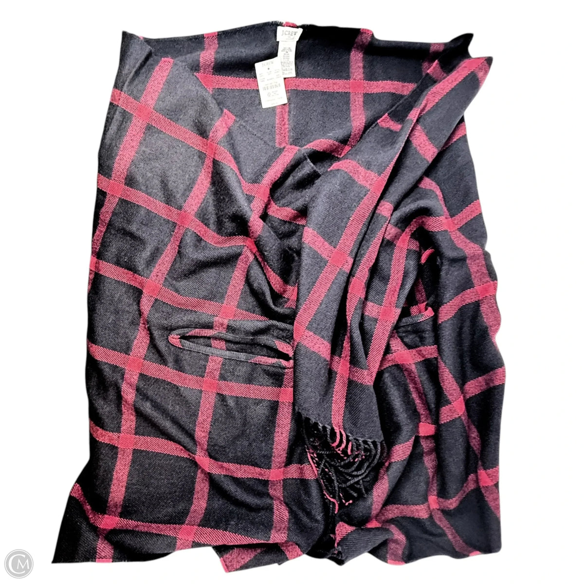 Shawl By J. Crew In Plaid Pattern