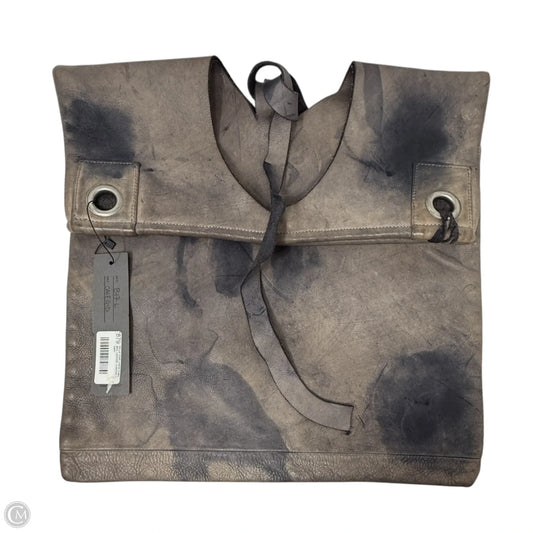 Shadow Leather Hobo Bag By Delle Cose Genesi, Size: Medium