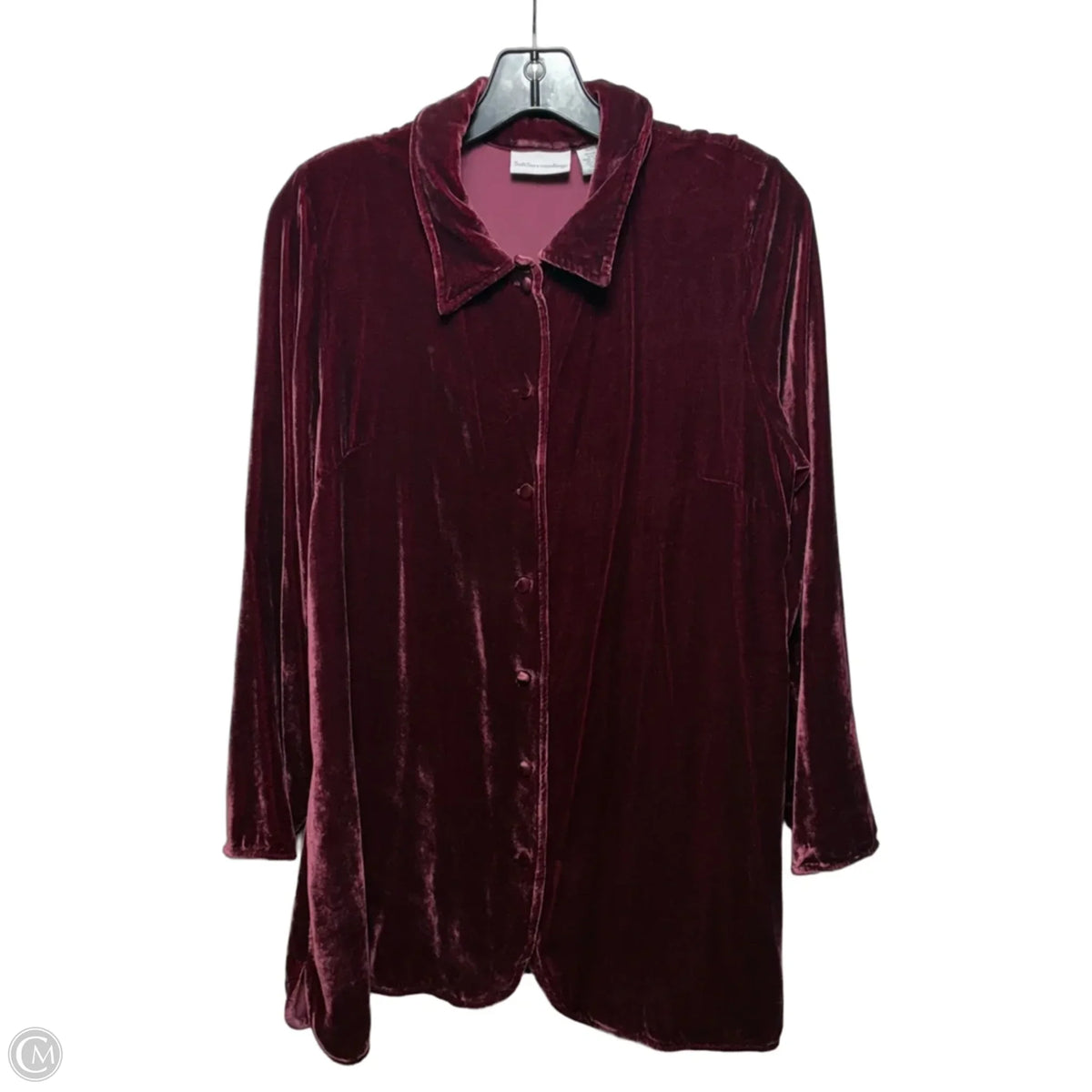 Top Long Sleeve By Soft Surroundings In Maroon, Size: M