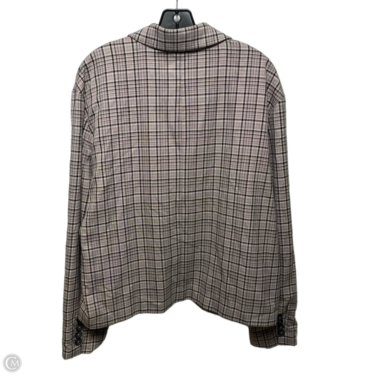 Jacket Blazer By We The Free In Plaid Pattern, Size: M