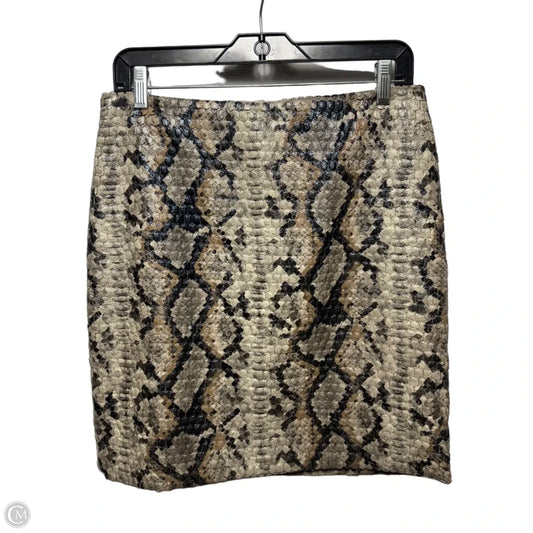 Skirt Mini & Short By Javier Simorra In Snakeskin Print, Size: S