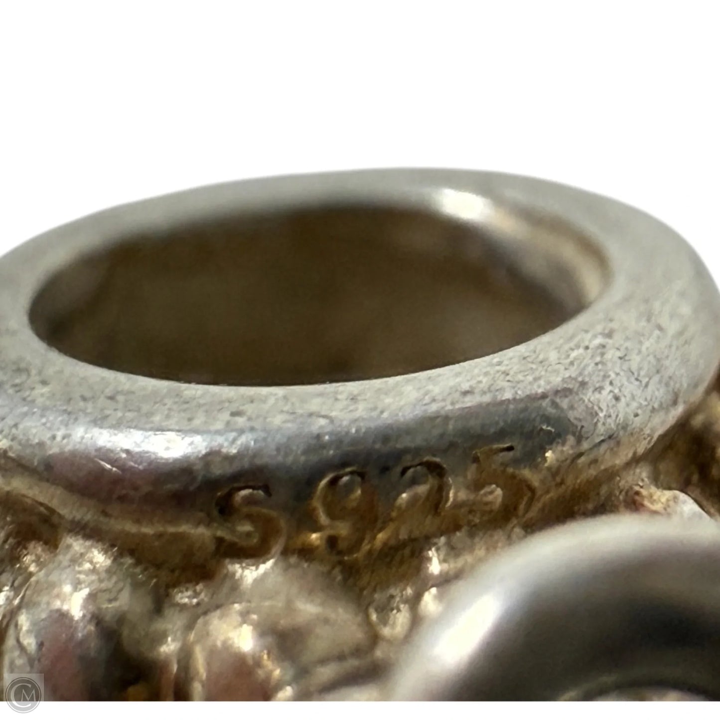 Sterling Silver & CZ Pave Heart Dangle Charm By Pandora