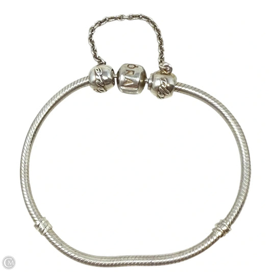 Sterling Silver Family Forever Safety Chain Charm & Moments Sterling Silver Snake Chain Charm Bracelet By Pandora