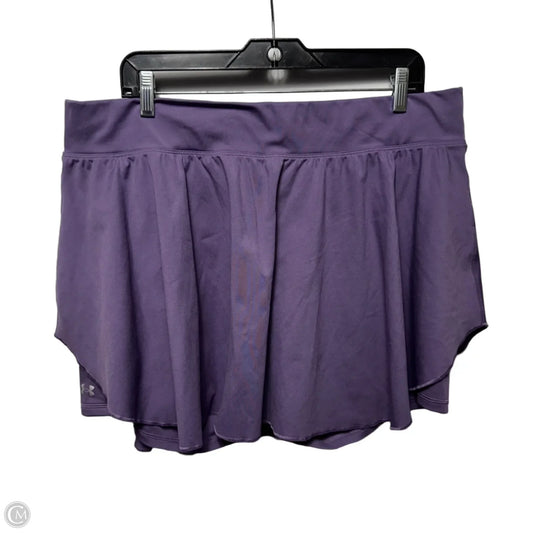 Athletic Skort By Under Armour In Purple, Size: 2x