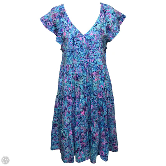 Dress Designer By Lilly Pulitzer In Floral Print, Size: S