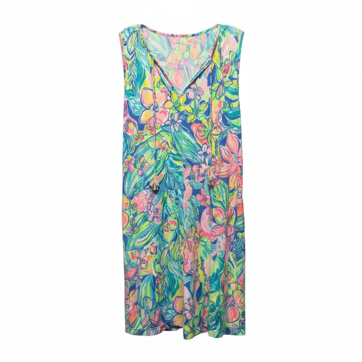Dress Designer By Lilly Pulitzer In Floral Print, Size: M