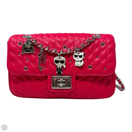 Lafayette Quilted Handbag Designer By Karl Lagerfeld, Size: Medium