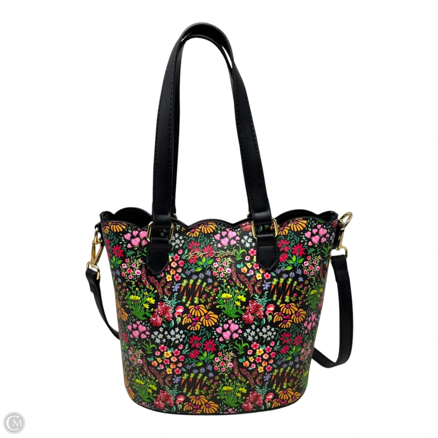 Scallop Satchel Handbag By Betsey Johnson, Size: Small