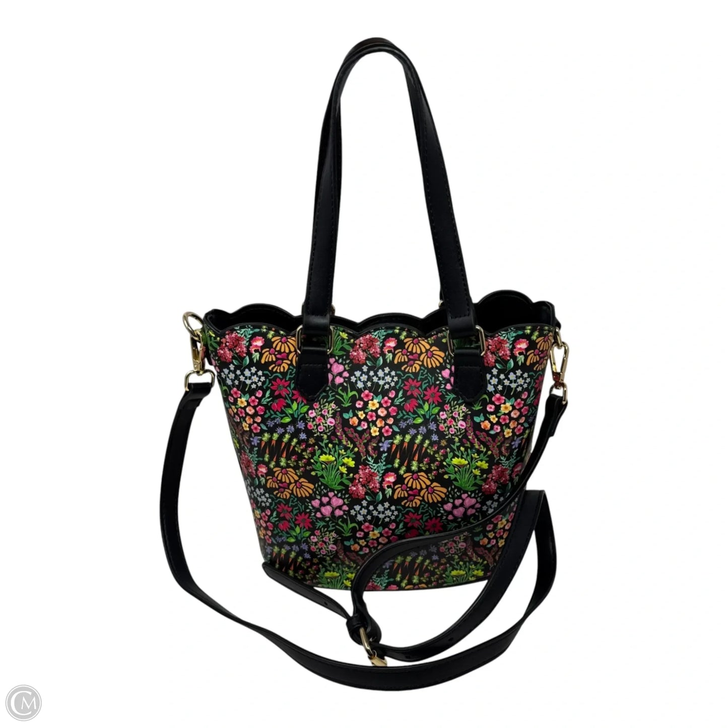 Scallop Satchel Handbag By Betsey Johnson, Size: Small