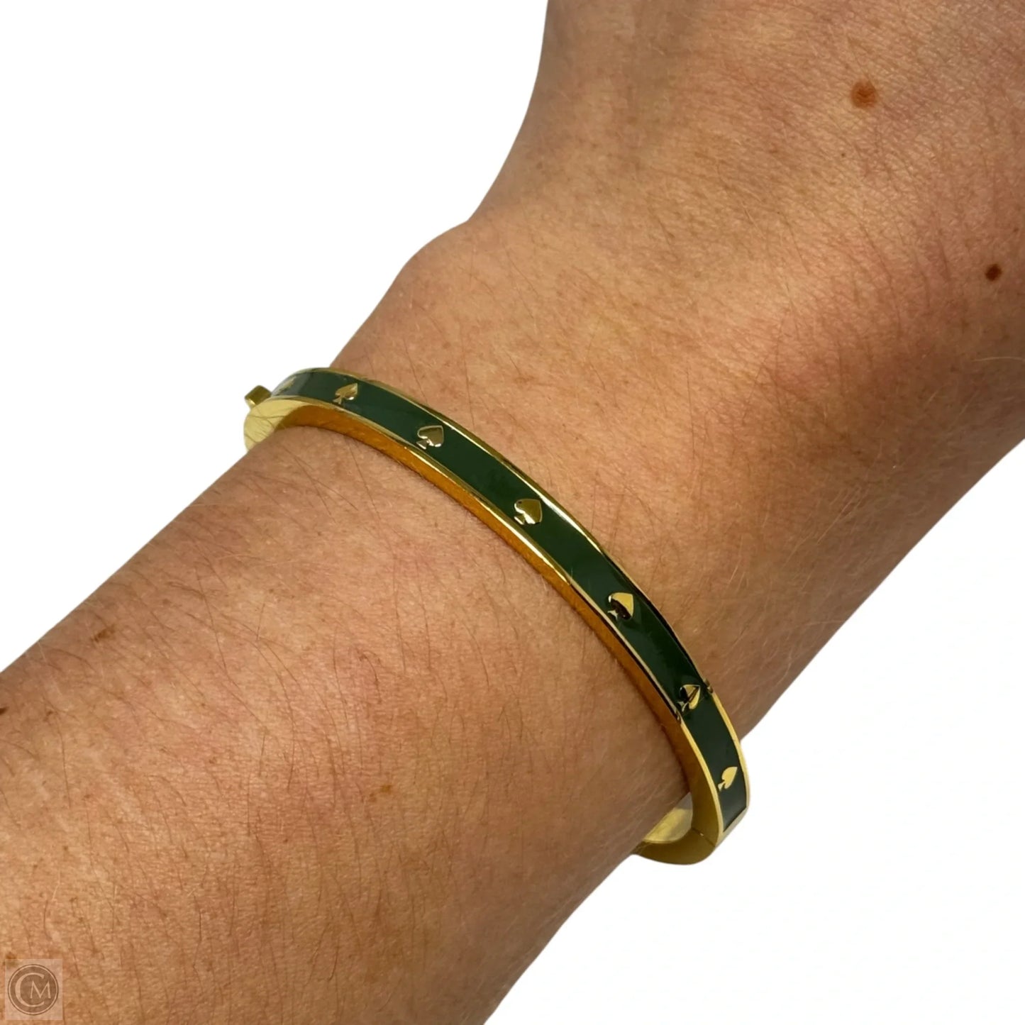Enamel Spade Hinged Cuff Bracelet Designer By Kate Spade