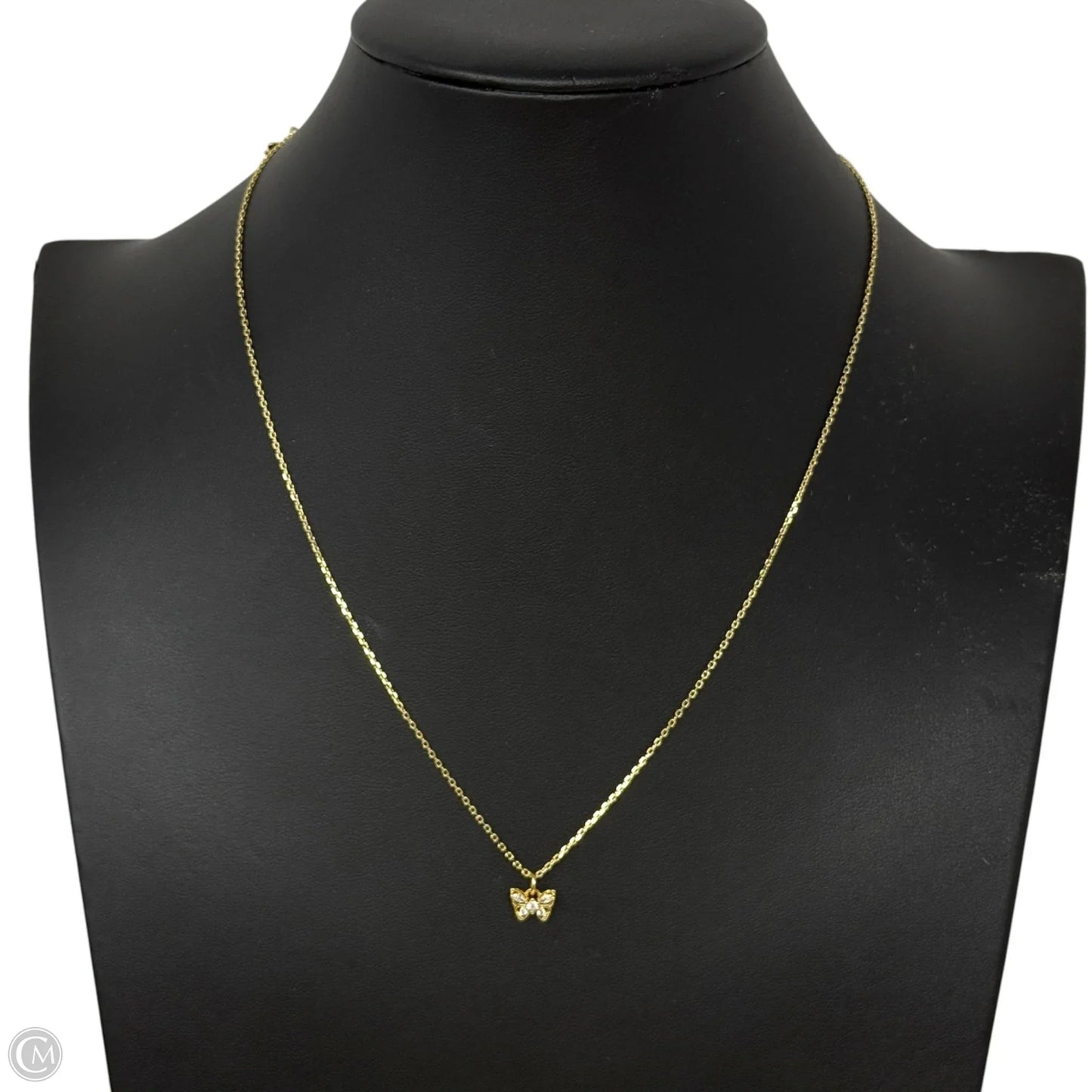 Crystal Butterfly Pendant Necklace Designer By Kate Spade