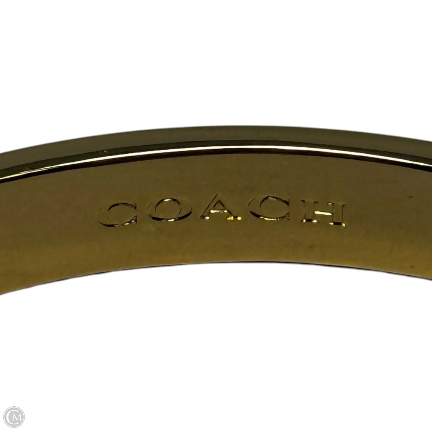 Rainbow Signature Heart Hinged Cuff Bracelet Designer By Coach