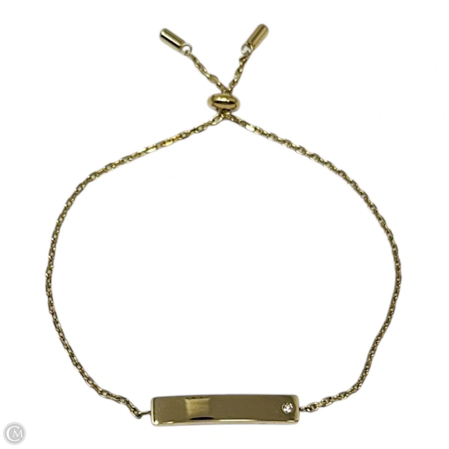 Gold Tone Slider Bracelet