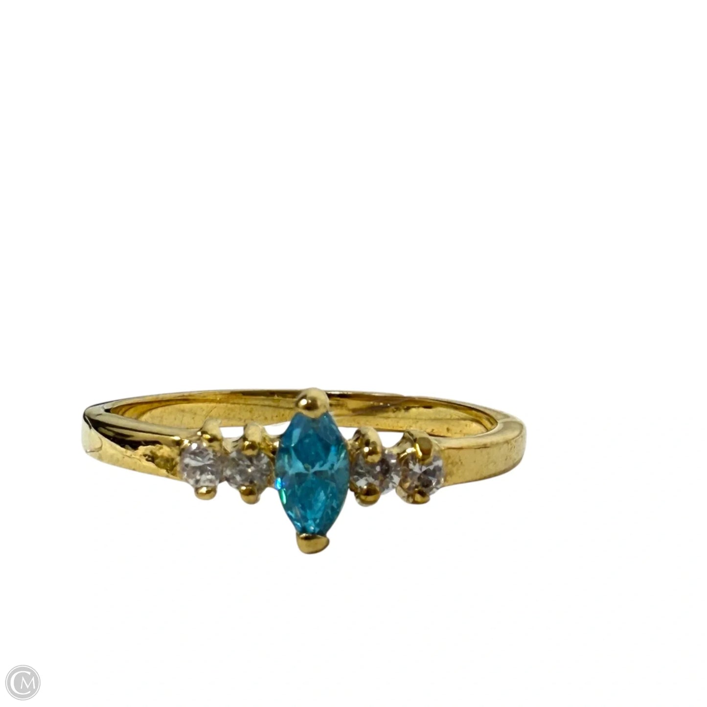marquise-cut Blue gemstone Ring, Size: 8