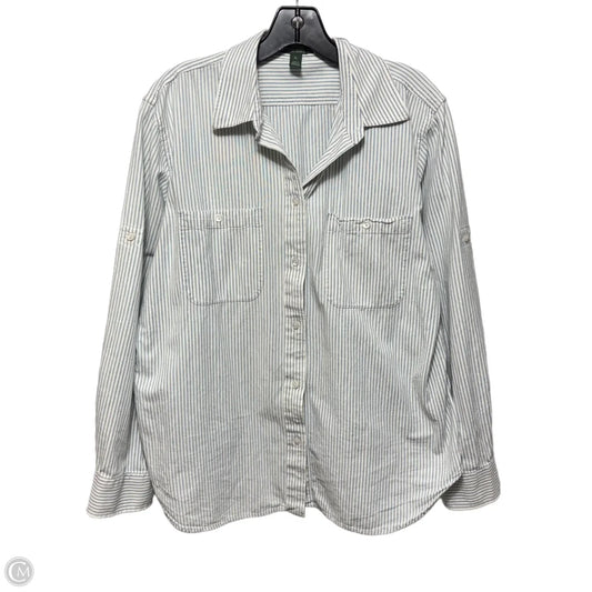 Top Long Sleeve By Lauren By Ralph Lauren In Striped Pattern, Size: Xl