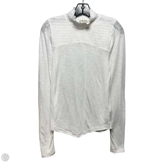 Smocked Neck Top Long Sleeve By We The Free In Cream, Size: M