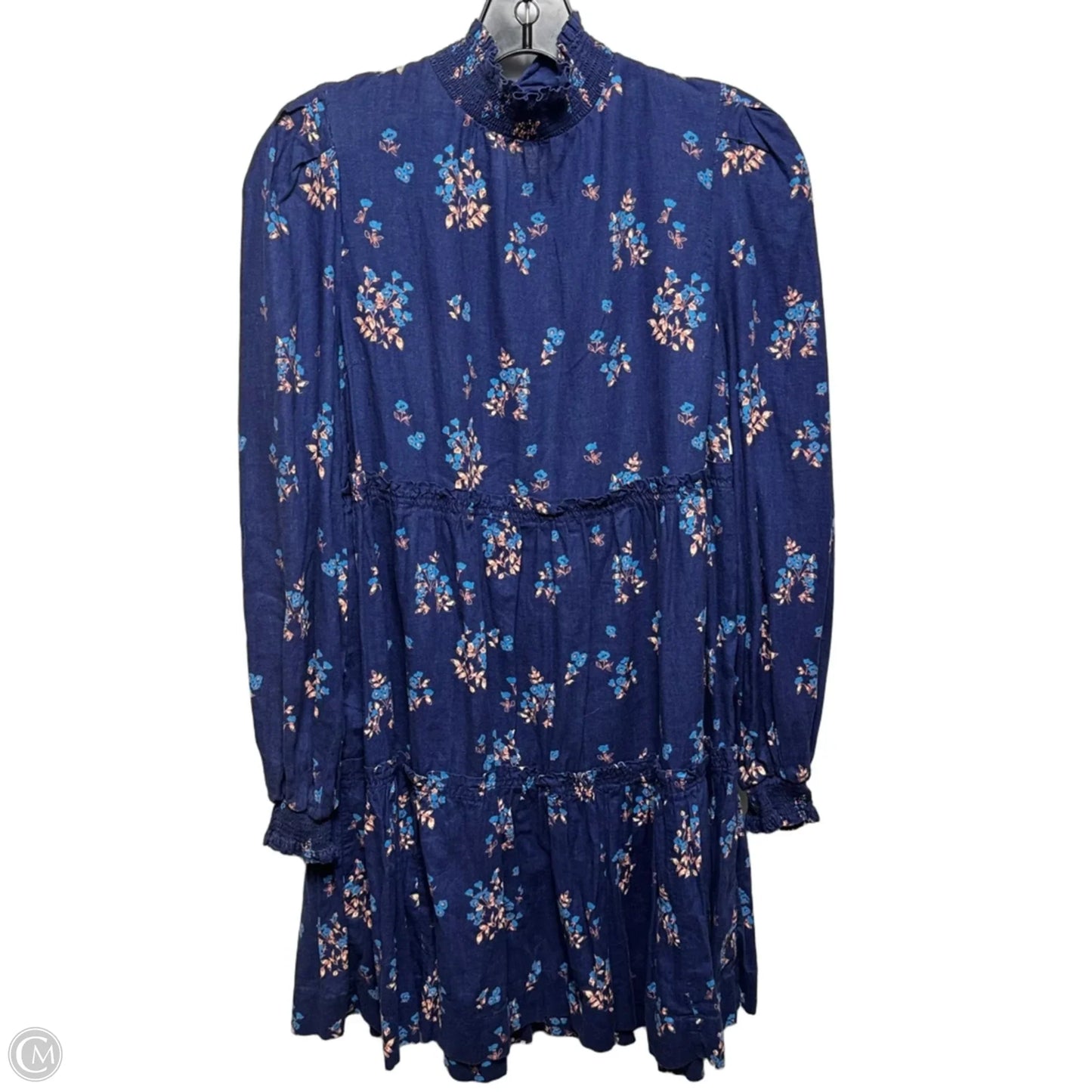 Tiered Dress Casual Short By Free People In Blue, Size: Xs