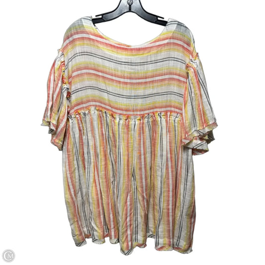 Tunic Short Sleeve By Free People In Multi-colored, Size: S