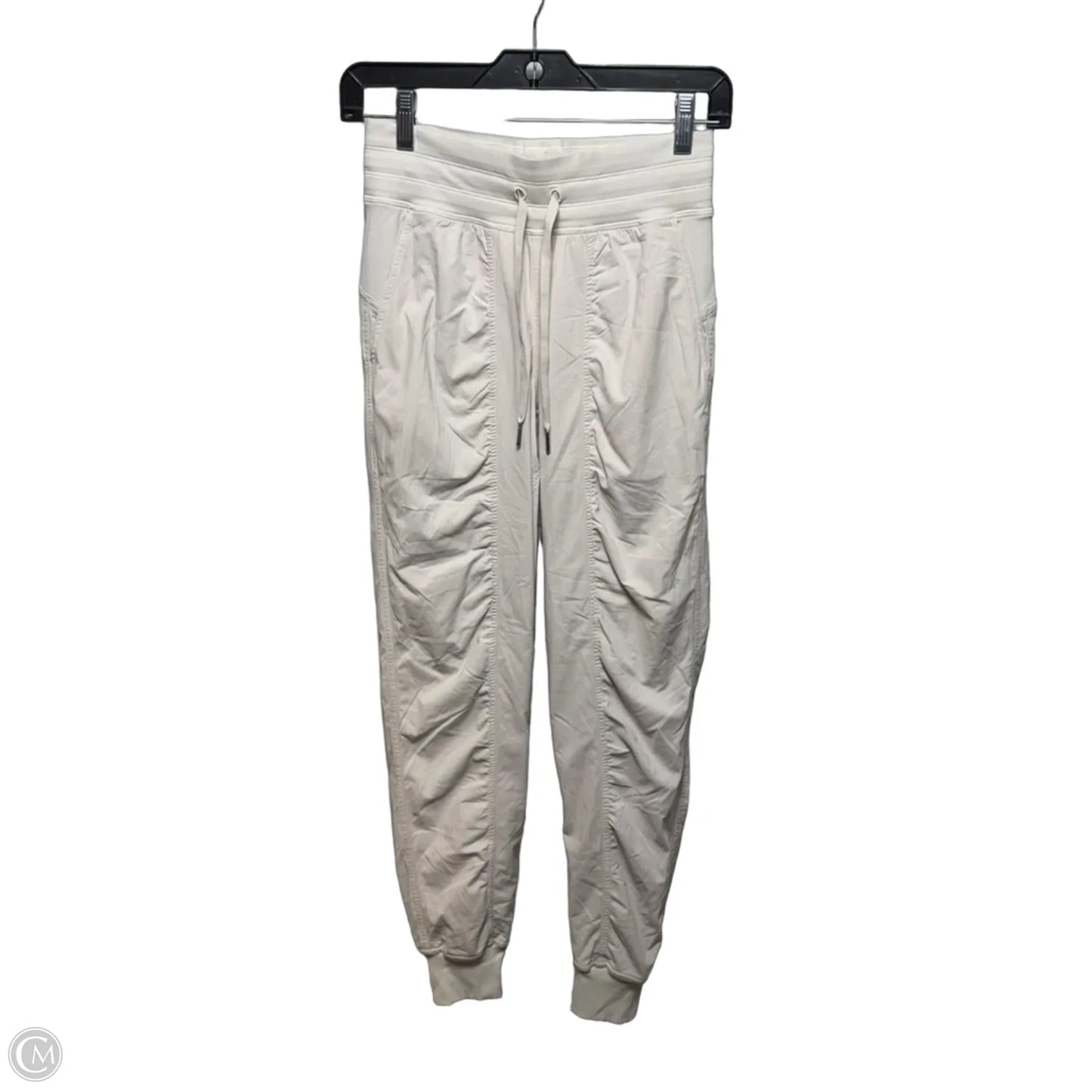 Athletic Pants By Lululemon In Cream, Size: 2