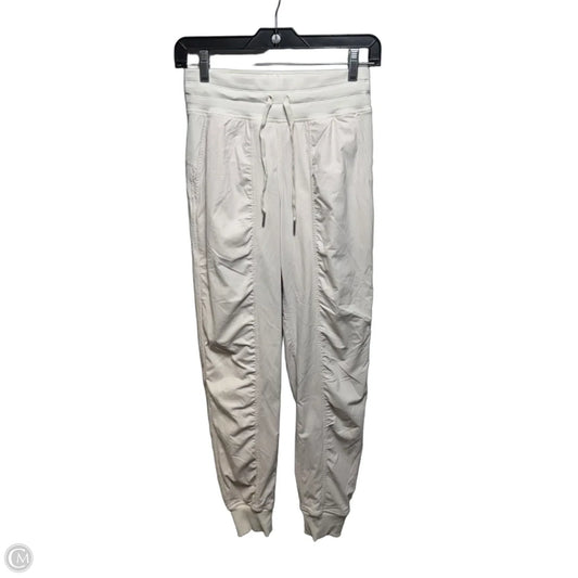 Athletic Pants By Lululemon In Cream, Size: 2