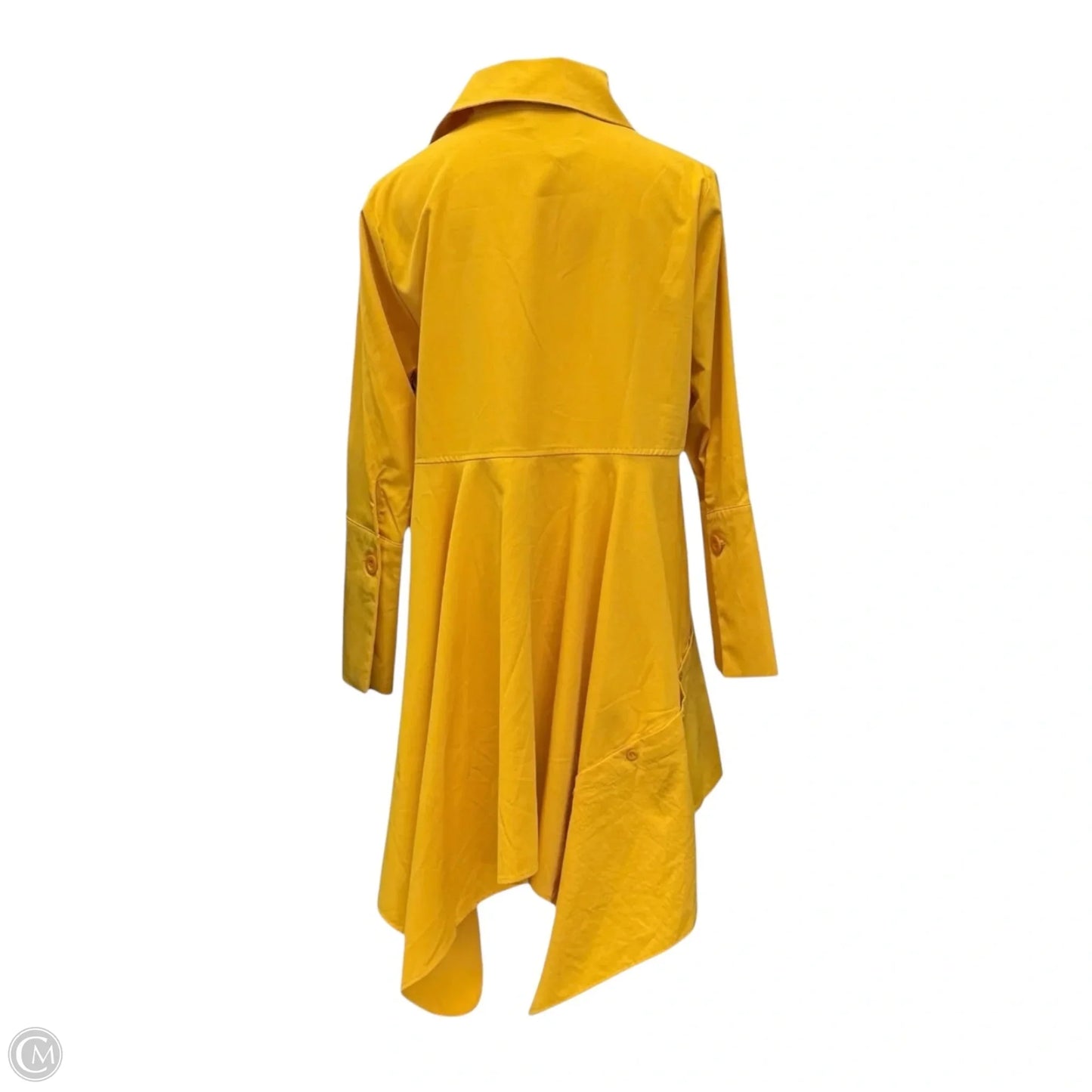 Asymmetrical Shirt Dress By CQbyCQ In Yellow, Size: S/M