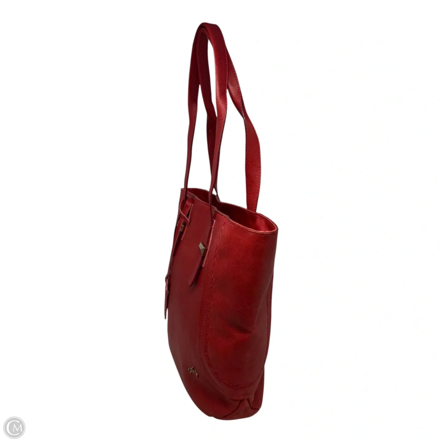 Leather Tote By Veley, Size: Large