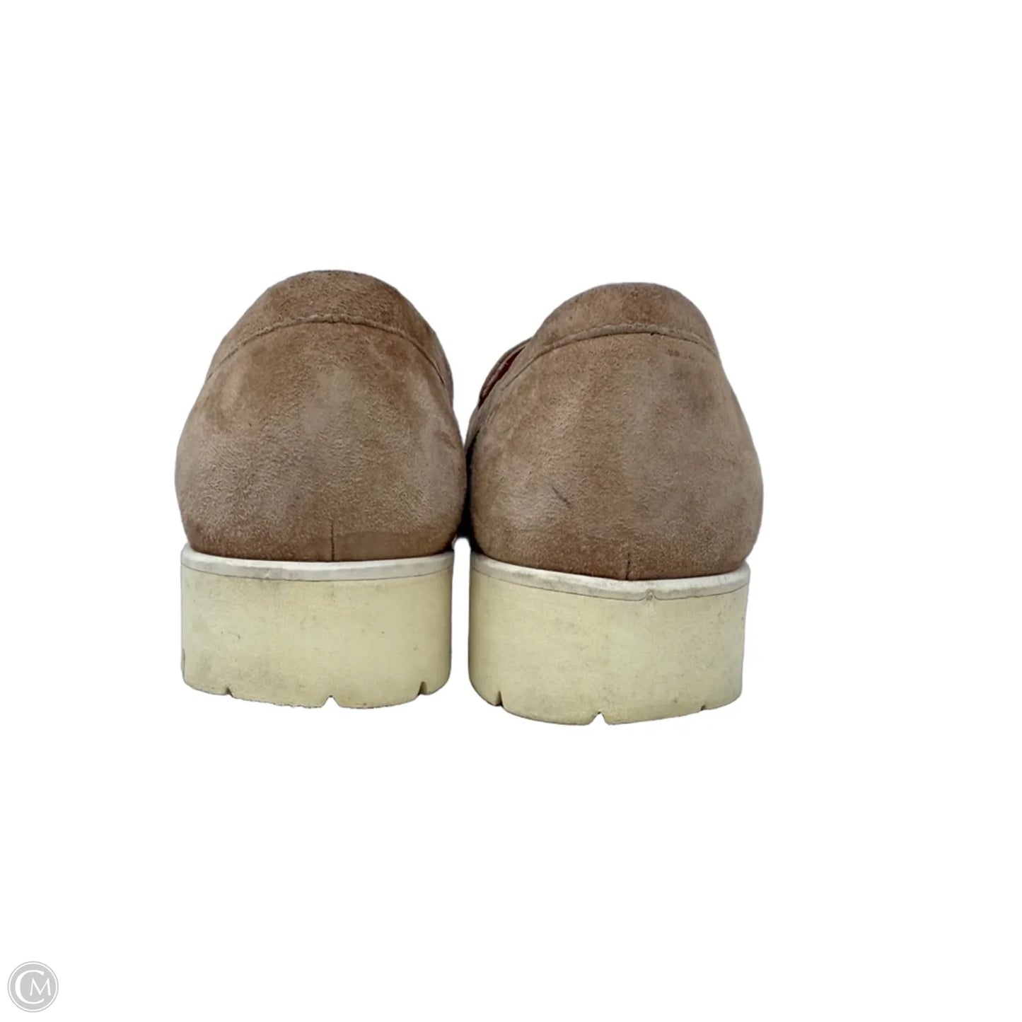 Suede Loafers By Pas de Rouge In Tan, Size: 8