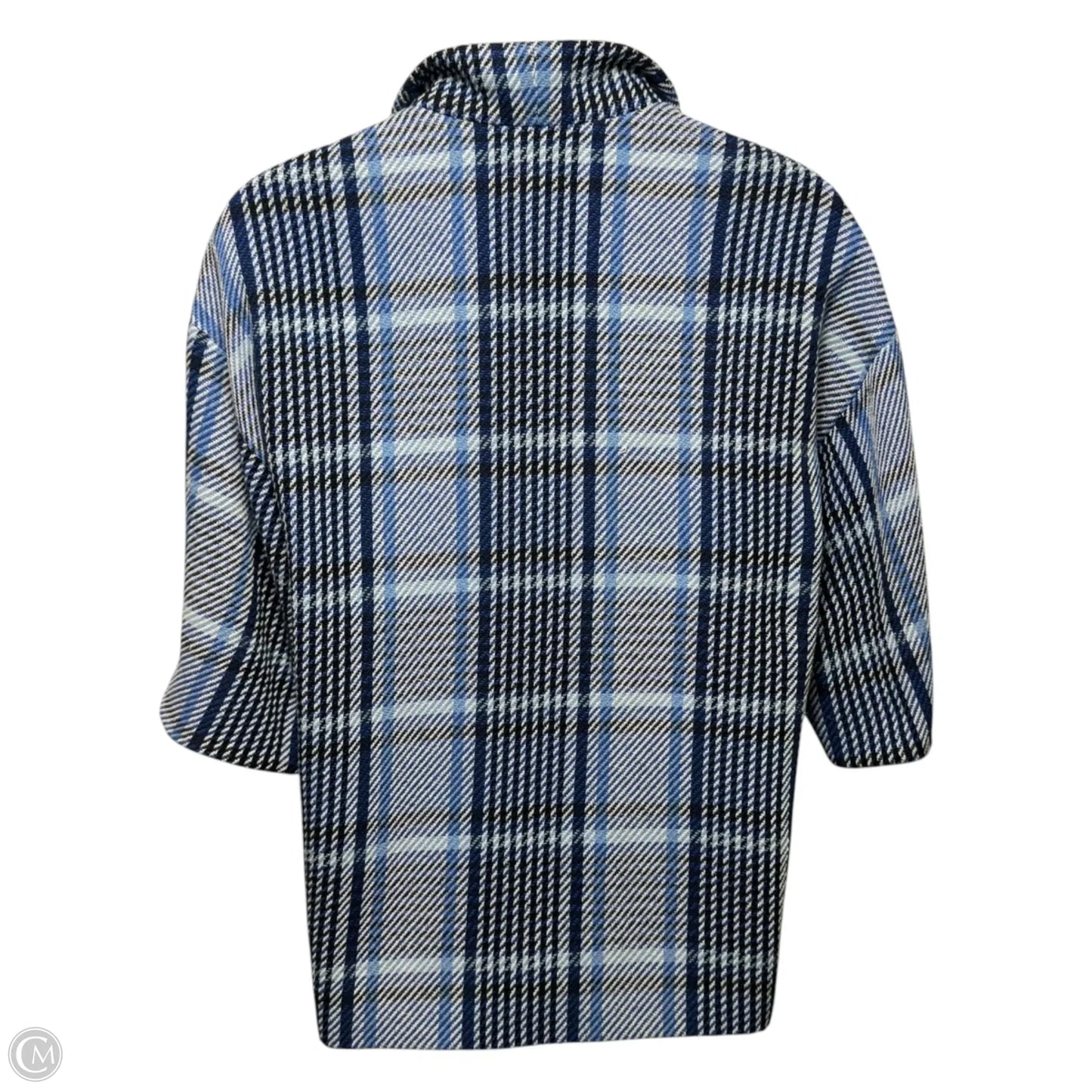 Jacket By Akris In Plaid Pattern, Size: 8