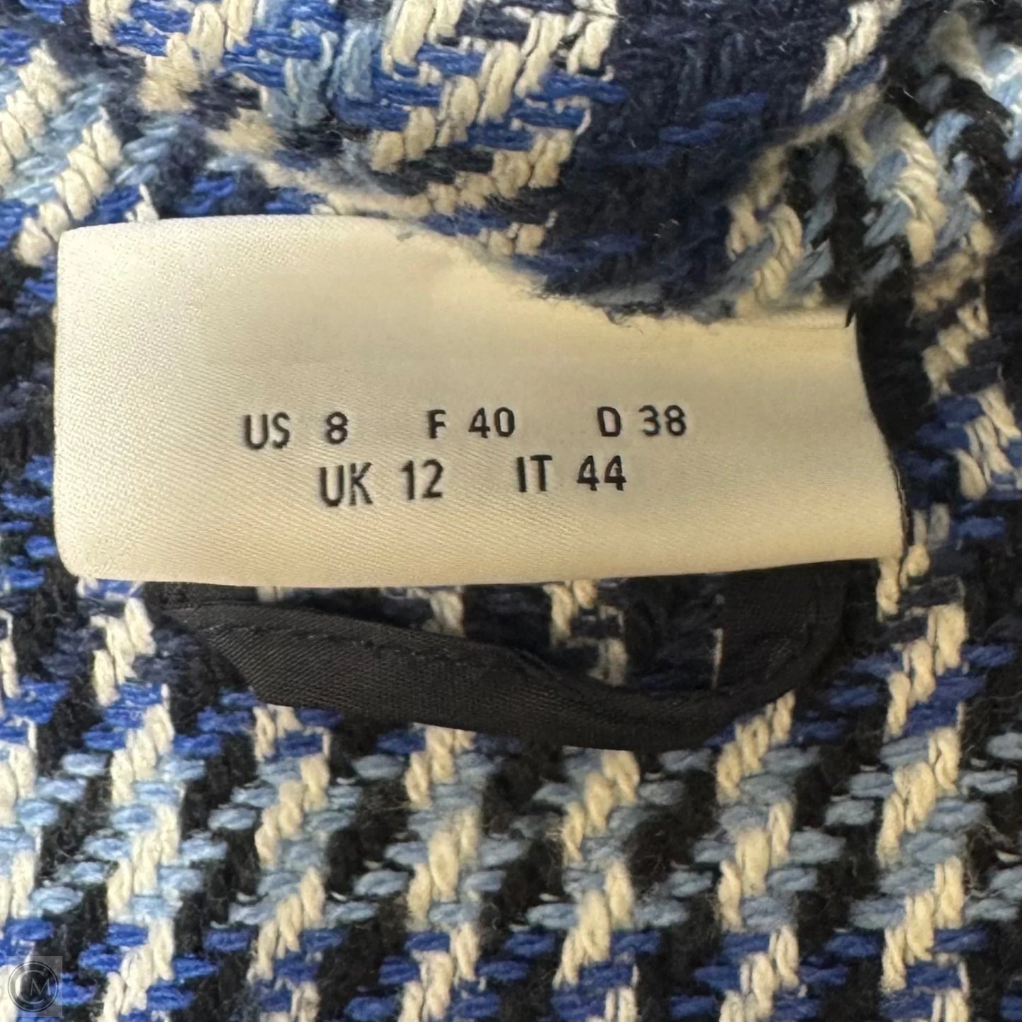 Jacket By Akris In Plaid Pattern, Size: 8