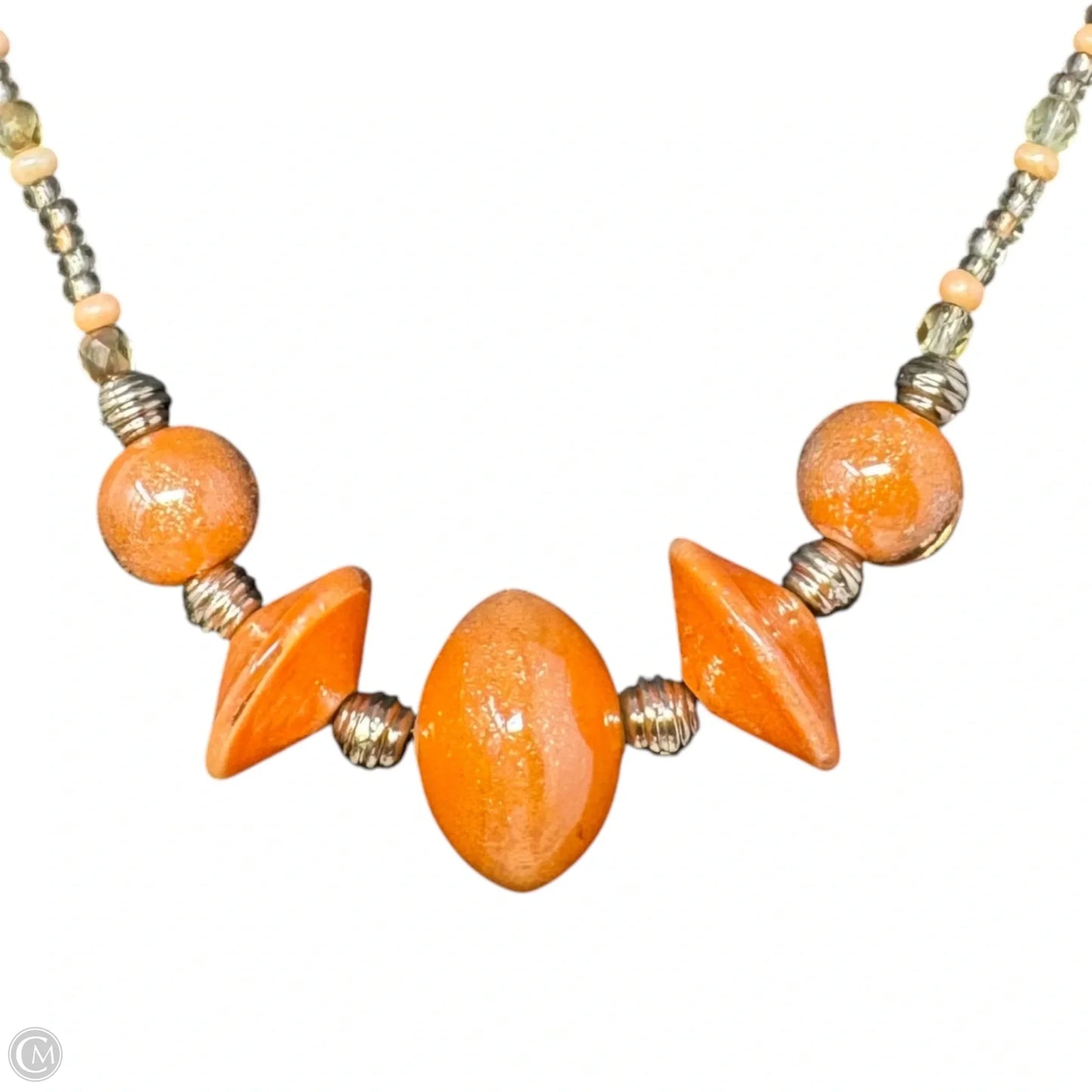 Glass Bead Statement Necklace By Murina Antica