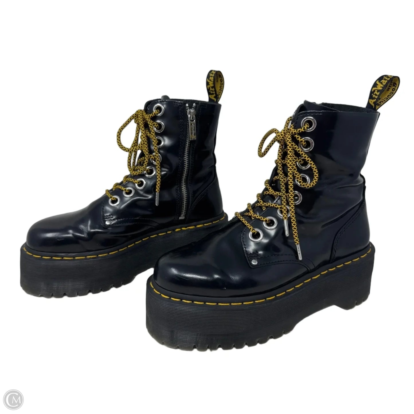 Jadon Max Platform Boots By Dr Martens In Black, Size: 8