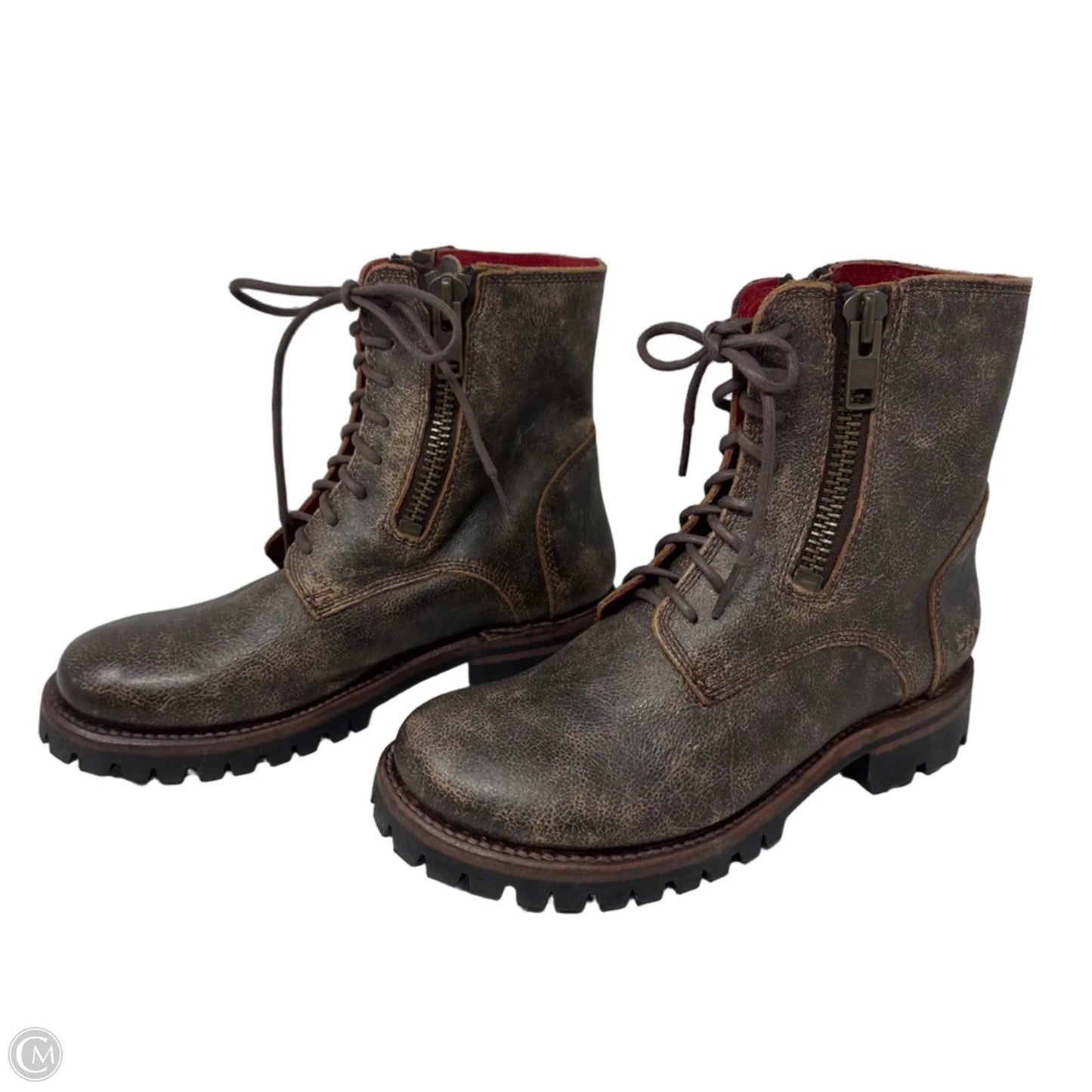 Tactic Trek Boots Ankle Flats By Bed Stu In Brown, Size: 9.5
