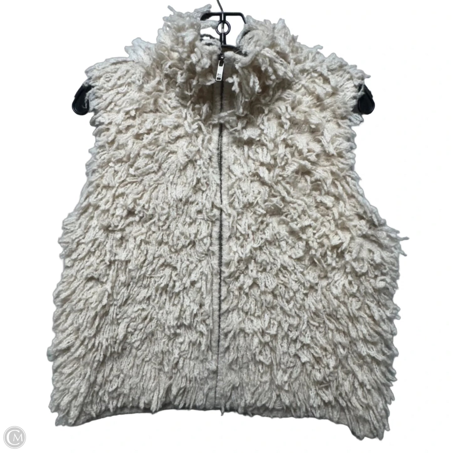 Vest Faux Fur & Sherpa By Woolrich In Cream, Size: S