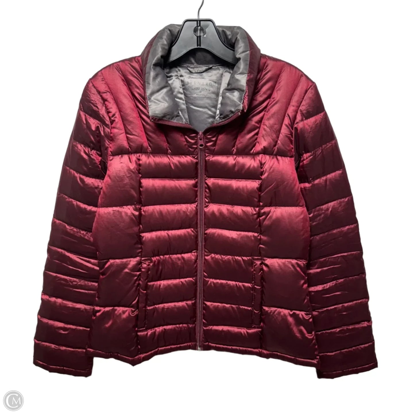 Jacket Puffer & Quilted By Bernardo In Maroon, Size: M
