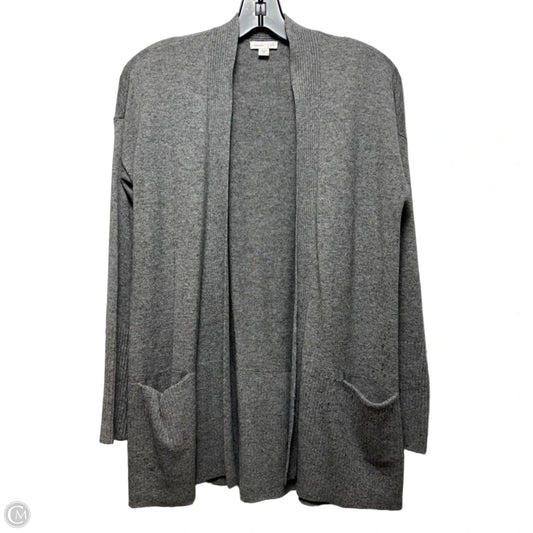 Open Front Cashmere Cardigan Sweater By J. Jill In Grey, Size: XS