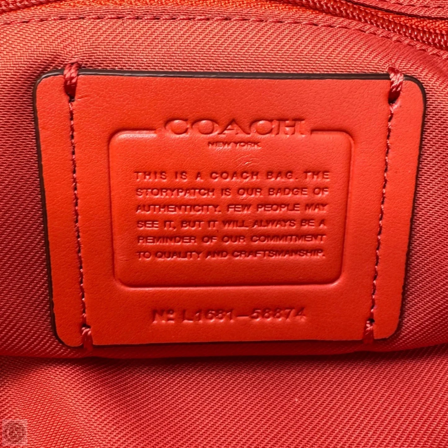 Prairie Satchel Handbag Designer By Coach, Size: Medium