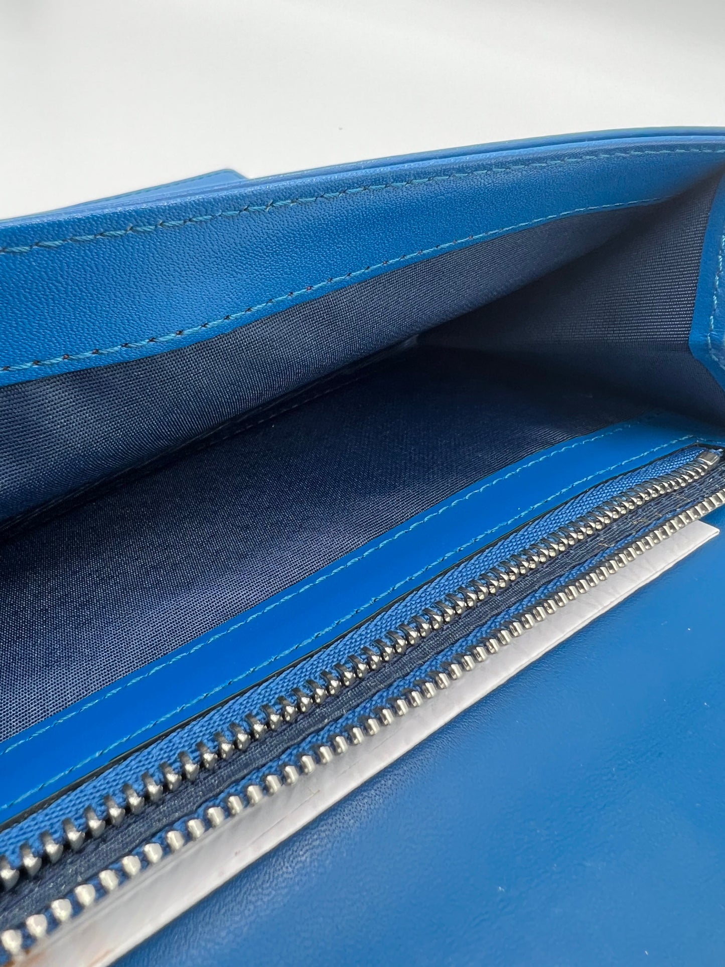 MCM Vistetos Blue Wallet