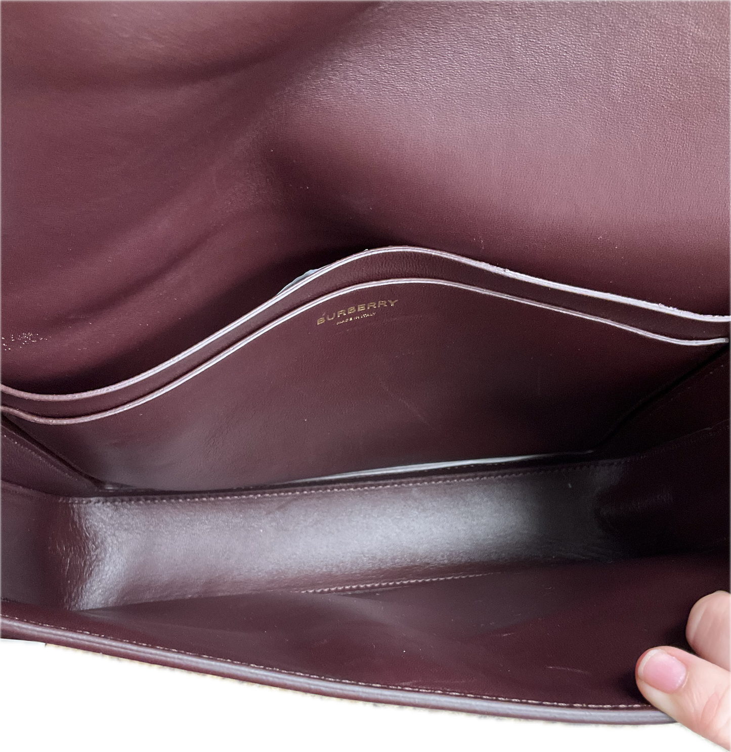 Handbag Luxury Designer By Burberry, Size: Medium