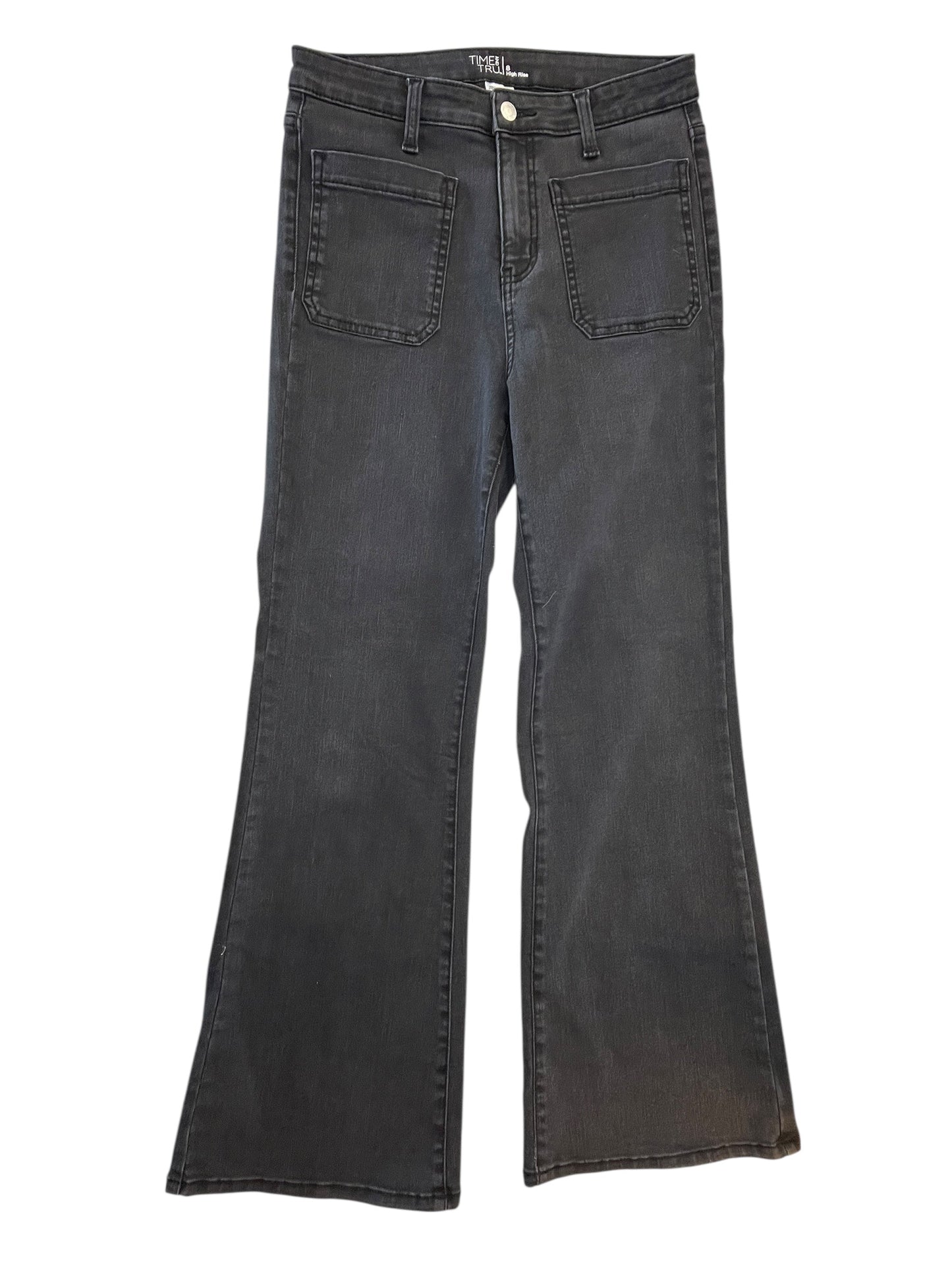 Jeans Wide Leg By Time And Tru In Black, Size:8