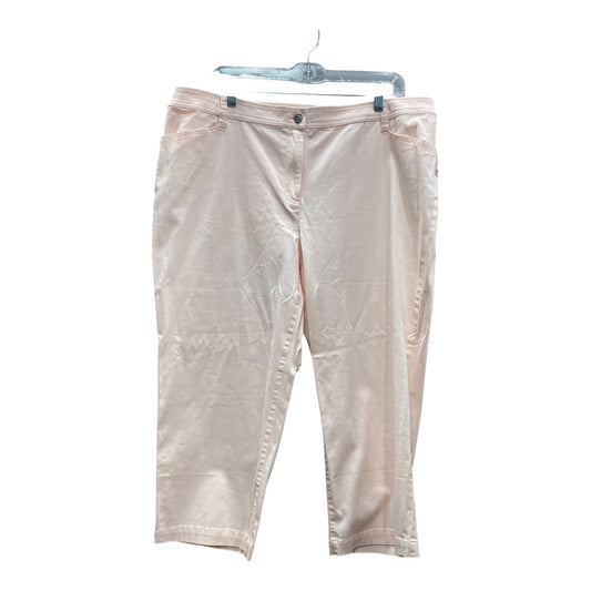 Pants Cropped By Chicos In Peach, Size:16
