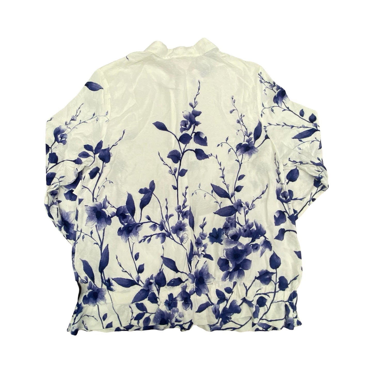 Jacket Other By Chicos In Blue & White, Size:M
