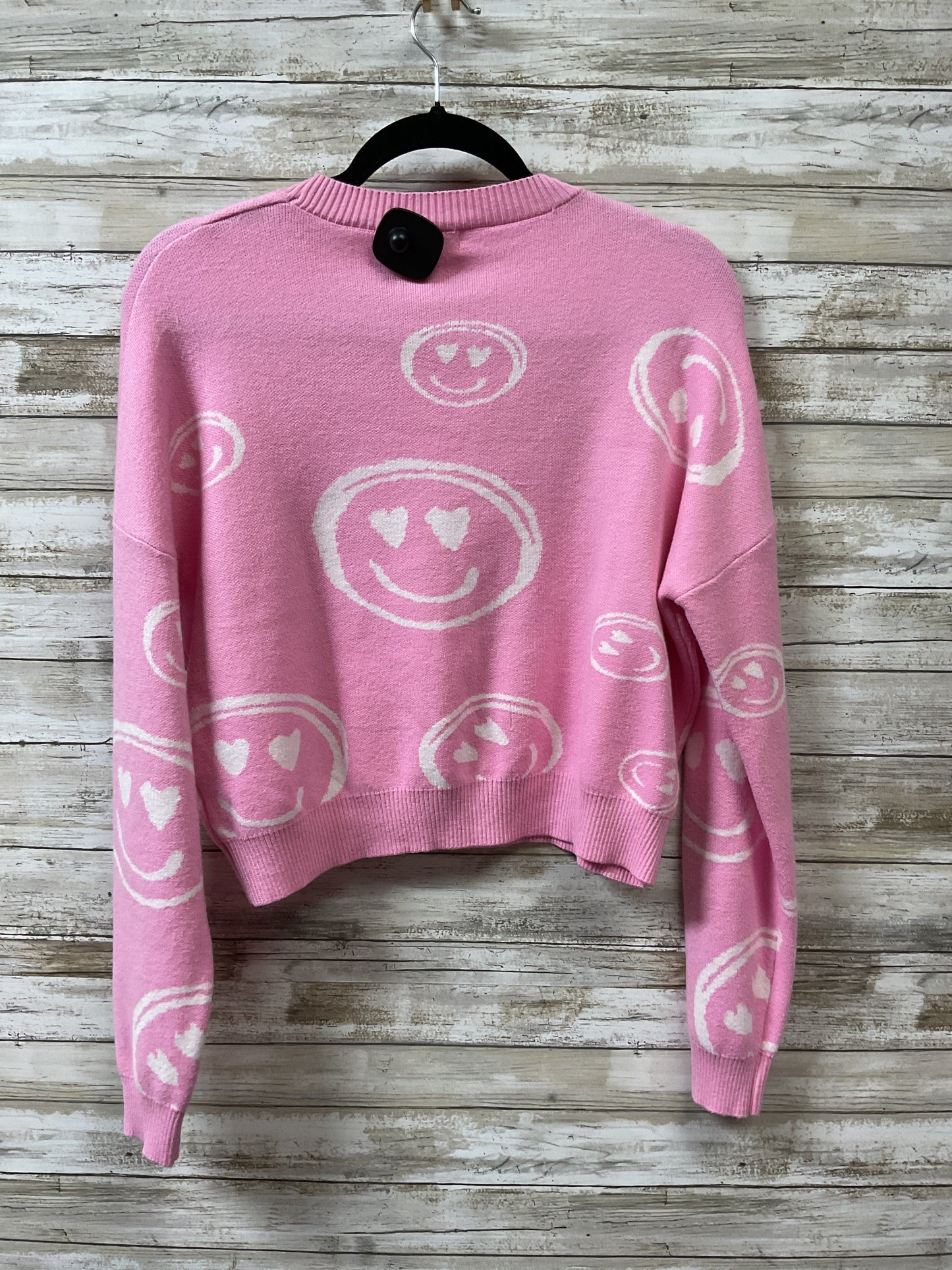 Sweater By Tullabee In Pink & White, Size:L